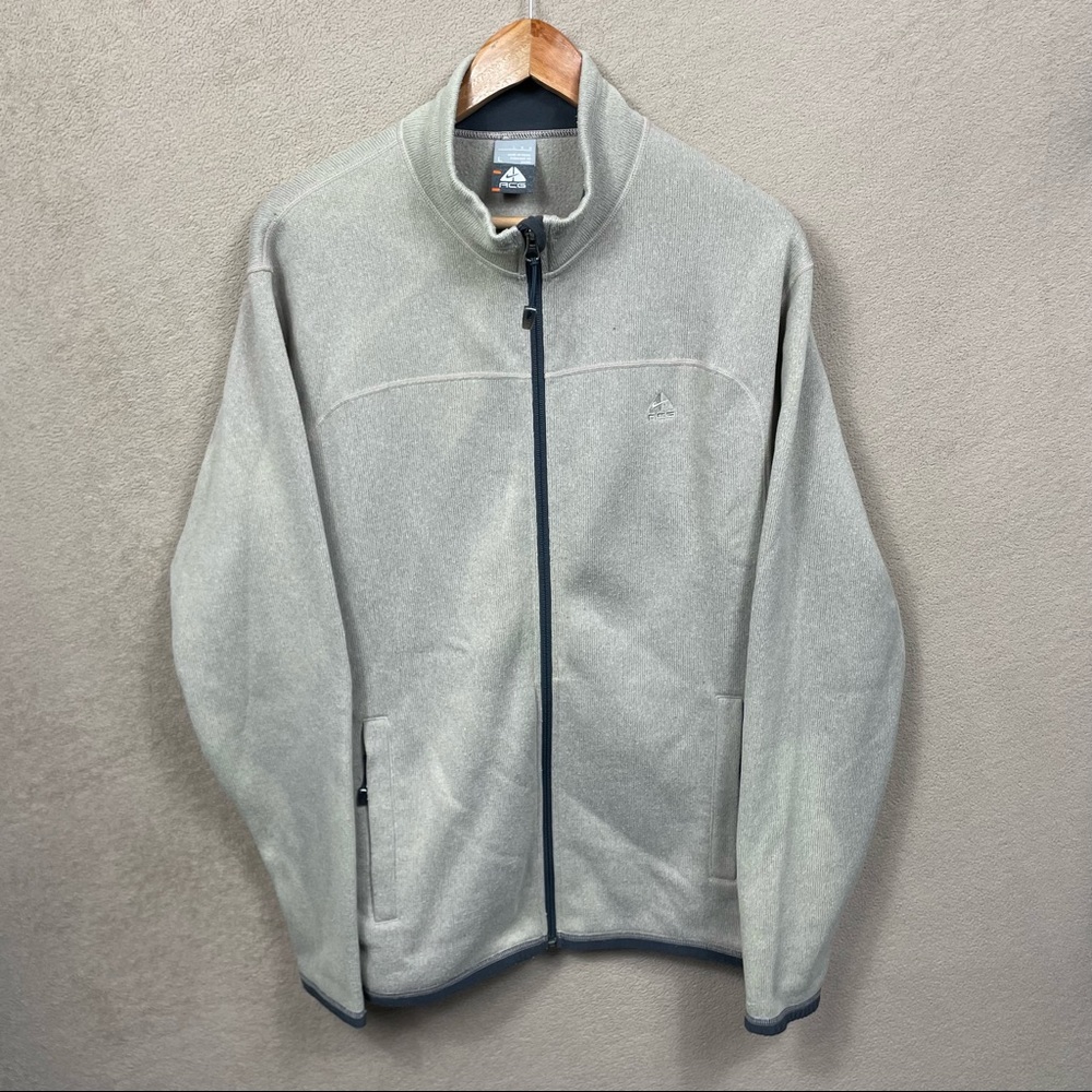 Nike ACG Faded Zip-Up Sweater Jacket Cream Beige
